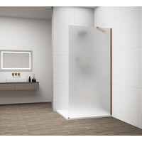 Polysan ESCA COPPER MATT jednodielna sprchová zástena na inštaláciu k stene, matné sklo, 1200 mm ES1112-09