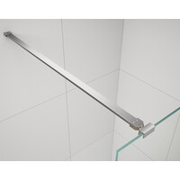 Polysan ESCA CHROME jednodielna sprchová zástena do priestoru, dymové matné sklo, 1300 mm ES1413-05