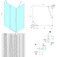 Gelco TRINITY GOLD MATT štvorcový sprchovací kút 900x900mm, číre sklo, ľavé GT5690-90CL-G