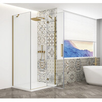 Gelco TRINITY GOLD MATT obdĺžnikový sprchovací kút 900x1000mm, číre sklo, pravé GT5610-90CR-G