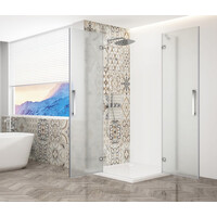 Gelco TRINITY CHROME obdĺžnikový sprchovací kút 1100x900mm, rohový vstup, matné sklo GT2290-11M-CH