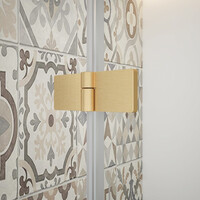 Gelco TRINITY GOLD MATT obdĺžnikový sprchovací kút 900x800mm, číre sklo, ľavé GT5680-90CL-G