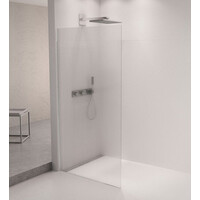 Polysan ARCHITEX sada na uchytenie skla podlaha-stena so spádovou lištou, 1615x2105mm, ľavá, leštený hliník AX2116L