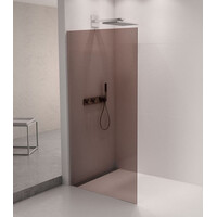 Polysan ARCHITEX sada na uchytenie skla podlaha-stena so spádovou lištou, 1615x2105mm, ľavá, leštený hliník AX2116L