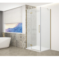 Gelco TRINITY GOLD MATT obdĺžnikový sprchovací kút 800x1000mm, matné sklo, ľavé GT5610-80ML-G