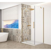 Gelco TRINITY GOLD MATT obdĺžnikový sprchovací kút 1200x1000mm, číre sklo, ľavé GT5610-12CL-G