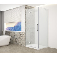 Gelco TRINITY CHROME obdĺžnikový sprchovací kút 1100x800mm, matné sklo, ľavé GT5680-11ML-CH