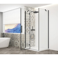 Gelco TRINITY BLACK štvorcový sprchovací kút 900x900mm, číre sklo, ľavé GT5690-90CL-B