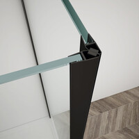 Gelco TRINITY BLACK obdĺžnikový sprchovací kút 1100x800mm, matné sklo, pravé GT5680-11MR-B