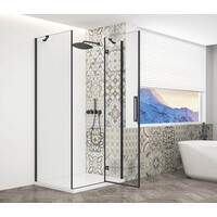 Gelco TRINITY BLACK obdĺžnikový sprchovací kút 1100x1000mm, číre sklo, pravé GT5610-11CR-B