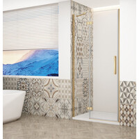 Gelco TRINITY GOLD MATT sprchové dvere do niky 1200mm, číre sklo, ľavé GT1212CL-G