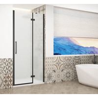 Gelco TRINITY BLACK sprchové dvere do niky 900mm, matné sklo, pravé GT1290MR-B