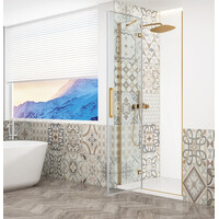 Gelco TRINITY GOLD MATT sprchové dvere do niky 900mm, číre sklo, ľavé GT1290CL-G