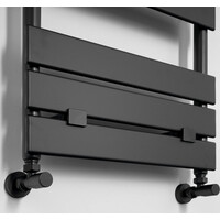 Aqualine BONDECO vykurovacie teleso 500x1266mm, čierna mat DC512B