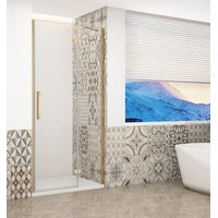 Gelco TRINITY GOLD MATT sprchové dvere do niky 1100mm, číre sklo, pravé GT1211CR-G