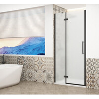 Gelco TRINITY BLACK sprchové dvere do niky 1100mm, matné sklo, ľavé GT1211ML-B