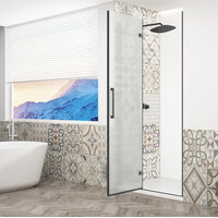 Gelco TRINITY BLACK sprchové dvere do niky 800mm, matné sklo, ľavé GT1280ML-B