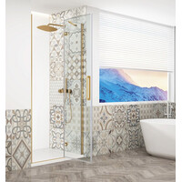 Gelco TRINITY GOLD MATT sprchové dvere do niky 1100mm, číre sklo, pravé GT1211CR-G