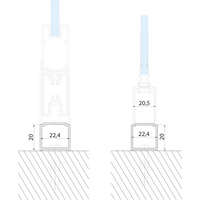 Gelco LORO rozširovací profil 20mm GN620
