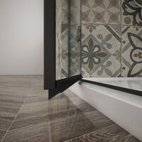 Gelco TRINITY BLACK obdĺžnikový sprchovací kút 900x1000mm, číre sklo, ľavé GT5610-90CL-B