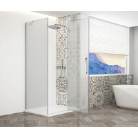 Gelco TRINITY CHROME obdĺžnikový sprchovací kút 1100x1000mm, matné sklo, pravé GT5610-11MR-CH