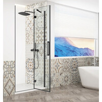 Gelco TRINITY BLACK sprchové dvere do niky 1100mm, číre sklo, pravé GT1211CR-B