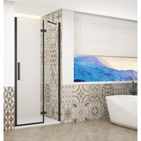 Gelco TRINITY BLACK sprchové dvere do niky 1100mm, číre sklo, pravé GT1211CR-B