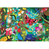 Mudpuppy Puzzle Motýle a hmyz 100 dielikov