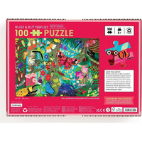 Mudpuppy Puzzle Motýle a hmyz 100 dielikov