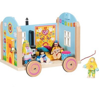 Goki Drevený karavan pre bábiky