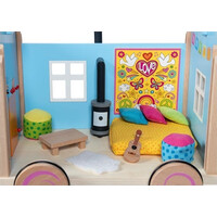 Goki Drevený karavan pre bábiky