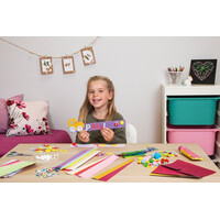 Lena Kreatívny kufrík pre malých domácich majstrov ružový 800 ks