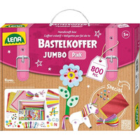 Lena Kreatívny kufrík pre malých domácich majstrov ružový 800 ks