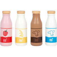 small foot Drevená prepravka s mliečnymi nápojmi