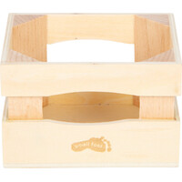 small foot Drevená prepravka s mliečnymi nápojmi