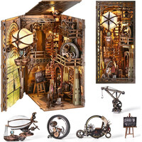 2Kids Toys 3D skladačka Zarážka na knihy Miniatúra domčeka Strýčkovo skladisko