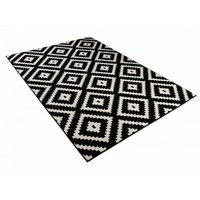 Kusový koberec Maroko - 885 - čierno-biely