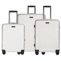 Moderné cestovné kufre VIENNA - biele