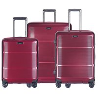 Moderné cestovné kufre VIENNA - tmavo červené