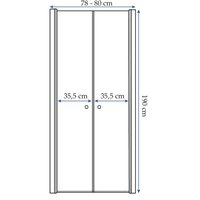 Sprchové dvere MAXMAX Rea WESTERN SPACE 80 cm