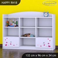 Detský úložný regál VÍLA - TYP 18 - NÍZKY