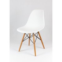 Kuchynská dizajnová stolička plastelína - biela
