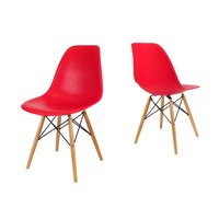 Kuchynská dizajnová stolička plastelína - červená