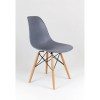 Kuchynská dizajnová stolička plastelína - šedá