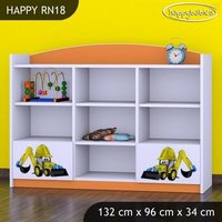Detský úložný regál BAGR - TYP 18 - NÍZKY