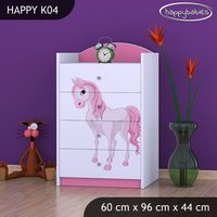 Detská komoda PRINCEZNÁ A KONÍK - TYP 4