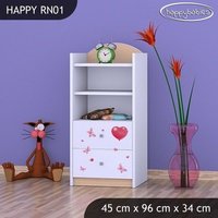 Detský úložný regál MACKO S BALONKY - TYP 1 - NÍZKY