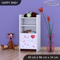 Detský úložný regál MACKO S BALONKY - TYP 1 - NÍZKY