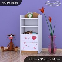 Detský úložný regál MACKO S BALONKY - TYP 1 - NÍZKY