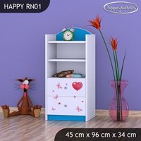 Detský úložný regál MACKO S BALONKY - TYP 1 - NÍZKY